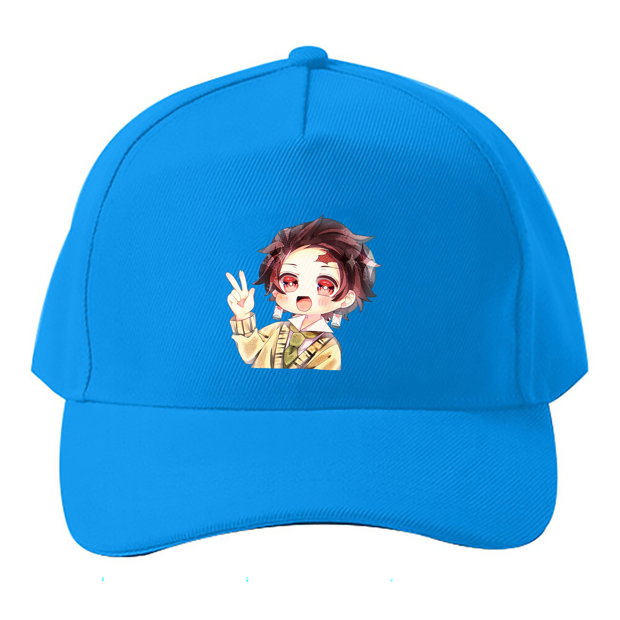 （画像用） 鬼滅の刃 竈門 炭治郎／かまど たんじろう Kamado Tanjirou ベースボールキャップ 綿100％ 男女兼用 帽子 スポーツ